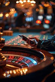 Aplikasi kasino mobile acong308 dengan tampilan live blackjack dan roulette di layar smartphone
